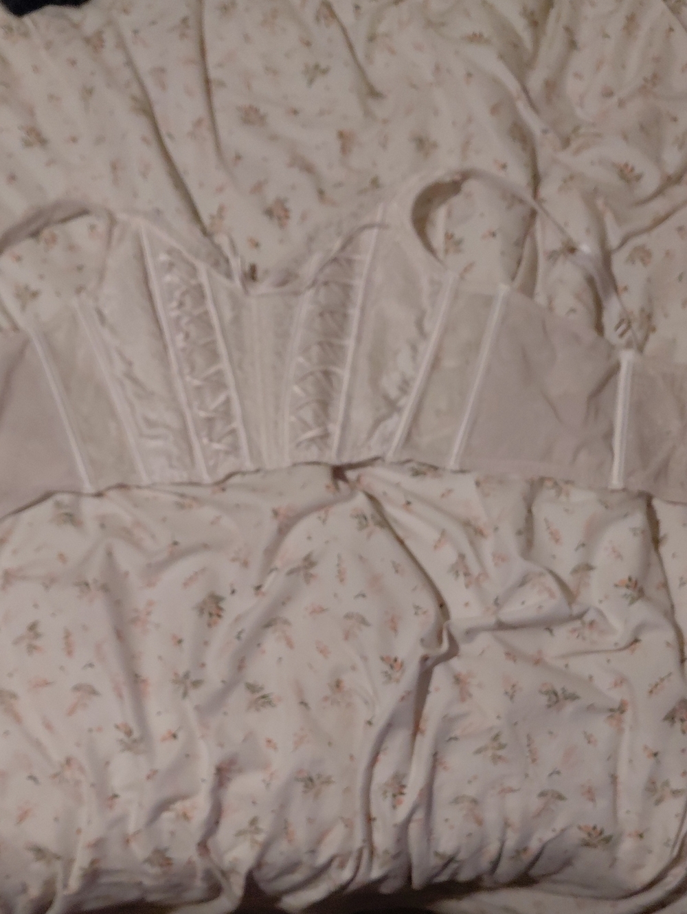 Victoria's Secret Ivory Lace Longline Bustier